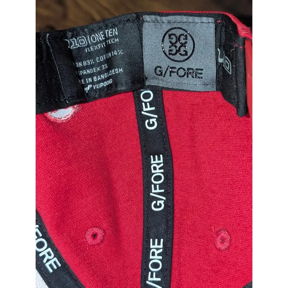 G/Fore Zero Putts Given Stretch Twill Snapback Hat - G4AF22H42 - Cherry